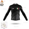 Jerseys de ciclismo de inverno 2022 Itália Equipe Mountain Bike Bicicleta Ciclismo Roupas Homens Mangas Longa Ropa de Ciclismo Casaco de Bicicleta Quente 220226