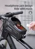 Rockbros Nouveau Design Sacs de cyclisme Cadre avant 8,0 Coque Téléphone Étanche Étanche Écran Touch Sac de vélo Accessoires de vélo