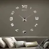 3d lustro zegar ścienny nowoczesny design DIY akrylowe zegary ściany kwarcowe naklejki Home Decor Horloge Murale Decoracion Salon Casa H1230