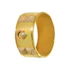 Armreif-Armband für Frauen Creative Diamant Gold Farbe Charme African Luxus Designer Schmuck Dubai Kostüm Zubehör