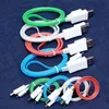 1M mobiele telefoonkabels LED USB -kabel TPE Flash Light Up Data Line Mobiele telefoonlader Gloeiende Android Micro USB -kabel Type C -kabel