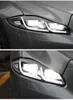 Phare de voiture pour Jaguar XJL 2011-2018 LED LEDS LIGNES XJ XF XE DRL Turn Signal High Beam Angel Eye Projecteur Lens Automobiles