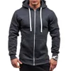 2020 Mais Novos Hot Outono Inverno Moda Fleece Hoodie Mens Casual Slim Thermal Alinhado Jaqueta Jaqueta Sueter Zip Outerwear Quente Q0105