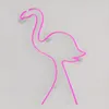 Sex flamingo tecken mode vacker hem ktv bar xmas gåva vägg dekoration handgjord neon ljus 12 v super ljus