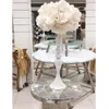 Metal Candle Holders Flowers VaseStand stick 50cm White Holder Floor Vase Candelabra WeddingTable Centerpieces 03 Y200109