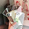 S Style Mirror Glitter Phone Fodral BLING Makeup Back Cover Protector för iPhone 13 12 11 Pro Max X XS XR 6S 6 7 8 Plus