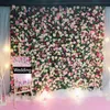 Superior 40x60 cm Simulação Flores de Seda Painel Casamento Bacokground Flor Wall para Hotel Party Janela Decorações 10pcs Lot