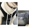 Felpa con cappuccio Abbigliamento per animali domestici Abbigliamento per cani Bulldog francese Giacca di jeans Chihuahua Jeans Cappotto Gilet con cappuccio per costume da gatto carlino