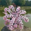 Octopus Handgjorda bongriggar med 14,4 MM hanled Rosa Craft Bubbler Glas vattenpipor Vattenpipa