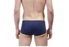 Marque de mode en gros de l'été Men d'hommes sexy sachets bombés rivets mini boxeurs de maillots de bain / gym de gymnase de gym