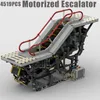 2021 NEW Motorized Escalator model buiding kit block self-locking bricks children's toys birthday Christmas gifts
