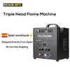 MOKA SFX Triple Way Flame Projector Stage Lighting DMX Fire Machine Outdoor DJ 5 Channels High Quality Valve LCD Display