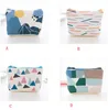 300pcs Women canvas forest Printed change coin Purse wallet keys bag pocket holder cosmetic makeup organize storage bags