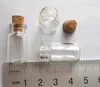 100 x 1 ml Mini-Glasflaschen mit Holzkorken, 13 mm x 24 mm x 6 mm, 1 ml Probenfläschchen, 0,5 ml, 2 ml, 3 ml bis 1000 ml sind erhältlich