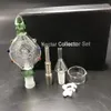 10 مم 14 مم 19 ملم C Kits Micro Glassstainless Steel Tip Honey Straw Mini Kit Glass Bong Hookah DHL منشفة