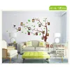 PO Frame Green Tree Wall Sticker Mural Lovningsbar vinylrumsdekor 201211