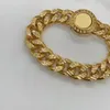 Bracelete de desenhista para homens mulheres luxo jóias moda ouro cabeça pulseira mens marcas v cadeia elo casamento hip hop conjuntos colares 21102604r