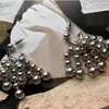 Fransk Light Luxury Pearl Beads Tassel Erwu Xiaoli Nya Örhängen Hängande i örat Vattenfall Tillbehör Kvinna CX220310