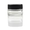 Food Grade NonStick 5ml Glass Bottle Tempered Wax Dab Jar Dry Herb 50g Concentrate Container with Black Lid8413839