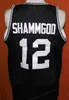 Custom # 12 Bóg Shammgod Providencee College Koszykówka Jersey Męskie Czarne Białe Szyte Dowolny Rozmiar 2xS-3XL 4XL 5XL Nazwa Numer Darmowa Wysyłka