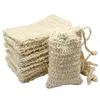 30 pack Sac à savon Sisal Natural Exfoliant Soap Saver Pouch Souchder15647558