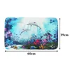 Shower Curtain Set Bathroom Mat Waterproof Non-Slip Polyester Seasight Comfortable Soft Printing Toilet Cover1