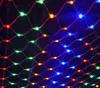 LED 1.5m * 1,5m 100 LED-lampor Webnät Fairy Christmas Home Garden Light Curtain Net Lights Net Lampor