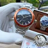 Relógio masculino de design de luxo, relógio mecânico automático, mergulhador, edição limitada, aço inoxidável, vermelho, preto, azul, bisel, relógios de pulso Tran214o