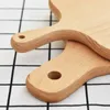 Beech Wood Chopping Block Multisize Thick Firm Wooden Cutting Board for Kitchen Bread Cheese Biscuit Dish8848388