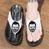 Summer men's slippers fashion personality design outdoor comfortable soft soles versatile leather beach sandals Factory direct sale