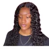 Onda de água peruca encaracolado frente do laço perucas de cabelo humano para mulheres negras bob longo profundo frontal peruca brasileira molhado e ondulado hd fullddgf4941799