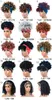 Afro Kinky Curly Headband Wig Synthetic Wigs Short Chic Afro Kinky Hair Style Headband Wig With Pre-attached Scarf