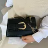 Pierre motif rabat sac à bandoulière 2021 mode nouveau haute qualité en cuir PU femmes concepteur sac à main chaîne épaule sac de messager