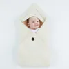 Sacos de dormir para bebés Invierno Cálido Infant Fleece Wrap Swaddle Mantas 0- Recién nacidos Cochecito Ropa de cama Envuelve Saco de dormir para niños LJ201014