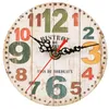 12cmの壁時計木製の時計のクラフト木製時計リビングルーム家の装飾壁掛け時計時計EEB4019