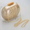 Evening Bags Eye Acrylic Pearl Marble Clutch Woman Personality Wedding Party Prom Handbags Purses Unique Chain Shoulder Bag