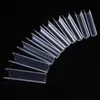 500pcs / sac XL C Courbe Straight Nail Tips Extra Long Square Clear / Natural Fake Nails Half Cover Artificial Faux TC # 34 PRUD22