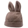 Draping rabbit ears fur hat women autumn and winter knitted wool warm version of Japanese hat GC739