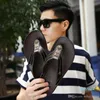 top quality Designer Slippers Brand men leather Sandals Shoes Slide Summer Wide Flat Slippery With Thick Sandals flip flops beach slippers