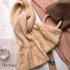 高級ホットセールロングスタイルの冬本当の自然なスカーフレディ100％本物のショール女性ニットマフラースカーフ