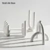 İskandinav yaratıcı seramik şamdan beyaz mumluklar su borusu modern oturma odası mum standı ev süsleme hediye FC455 201202