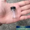 黒いねじキャップDIYの50個の22×40 mmの小さなガラスのびんの透明な7 mlの空のガラス瓶