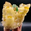 Nuovo ritrovamento giallo blu PhantomQuartz Crystal Cluster MineralSpecime250i