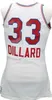 저렴한 커스텀 레트로 Dwaine Dillard #33 College Basketball Jersey Men Ed White 모든 크기 2xs-3xl 4xl 5xl 이름 또는 번호 무료 배송