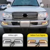 2PCS LED Fog Lights for TOYOTA LAND CRUISER 100 LC100 1998-2008 DRL Turn signal Driving Lamp fog light UZJ100 FZJ100