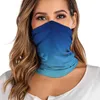 Gradient Print Women's Outdoor Bandana Breathable Face Scarf Fishing Cycling Sport Elastic Tube Neck Gaiter Headband Scarf Y1229