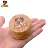 Smerigliatrice per erbe da fumo in bambù naturale HONEYPUFF con logo UV 3 pezzi Smerigliatrice per tabacco alle erbe secche fatta a mano con denti in metallo vs smerigliatrice per pietra affilata