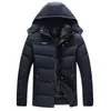 Drop Shipping Herr vinter bomulljacka män -20 grader tjockna varm parkas hooded coat fleece mans outwear jaqueta masculina