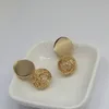 Orecchino Indietro Orecchini donna gioielli retrò europei e americani Geometrico Minimalista Palla intrecciata Perla Stud Accessorio in metallo Donna