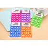 Mini Calculatrice Calculatrice Pliable en Silicone Énergie Solaire Candycolor Carte d'étudiant magnétique créative Calculadora Outil d'utilisation de Bureau scolaire